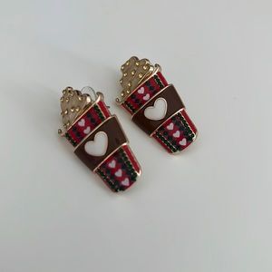 Hot Chocolate Holiday Earrings